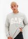 Round neck sweatshirt with embroidery_0