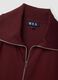 Red stretch viscose sweatshirt with turtleneck, regular fit_5
