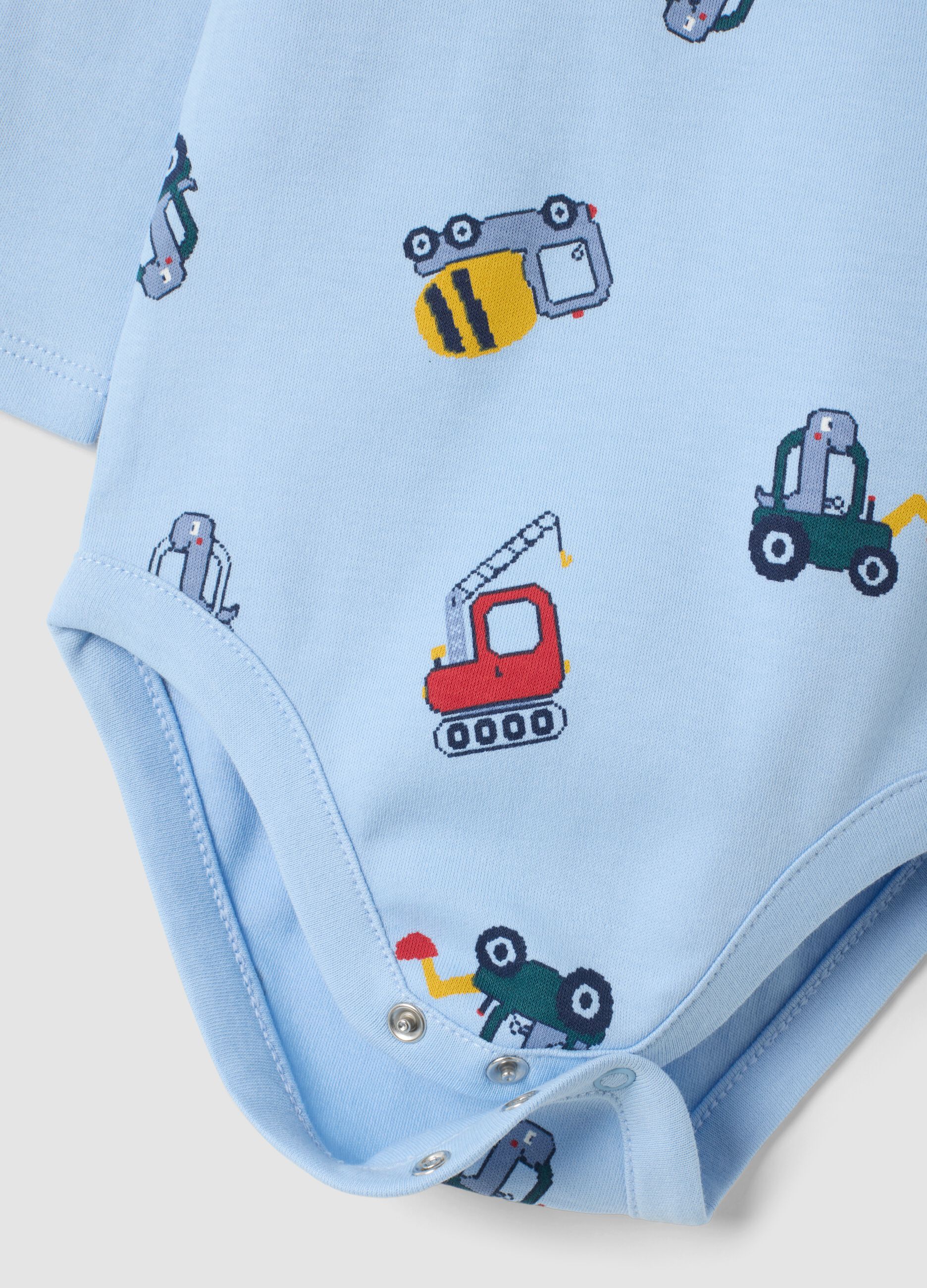 2-pack of multicolour organic cotton baby bodysuits with print