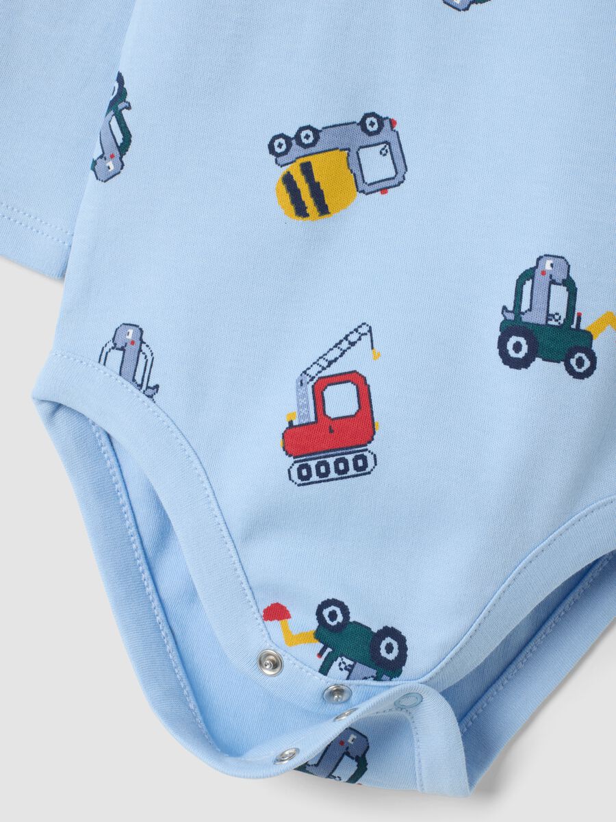 2-pack of multicolour organic cotton baby bodysuits with print_2