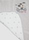 Grey stretch organic cotton blanket with Mickey embroidery_2