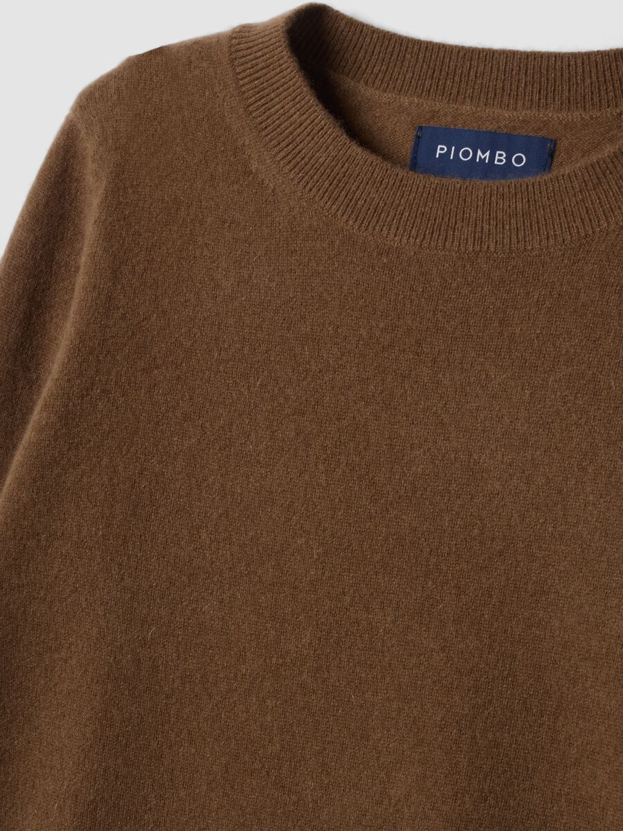 Brown pure cashmere crew-neck jumper_5