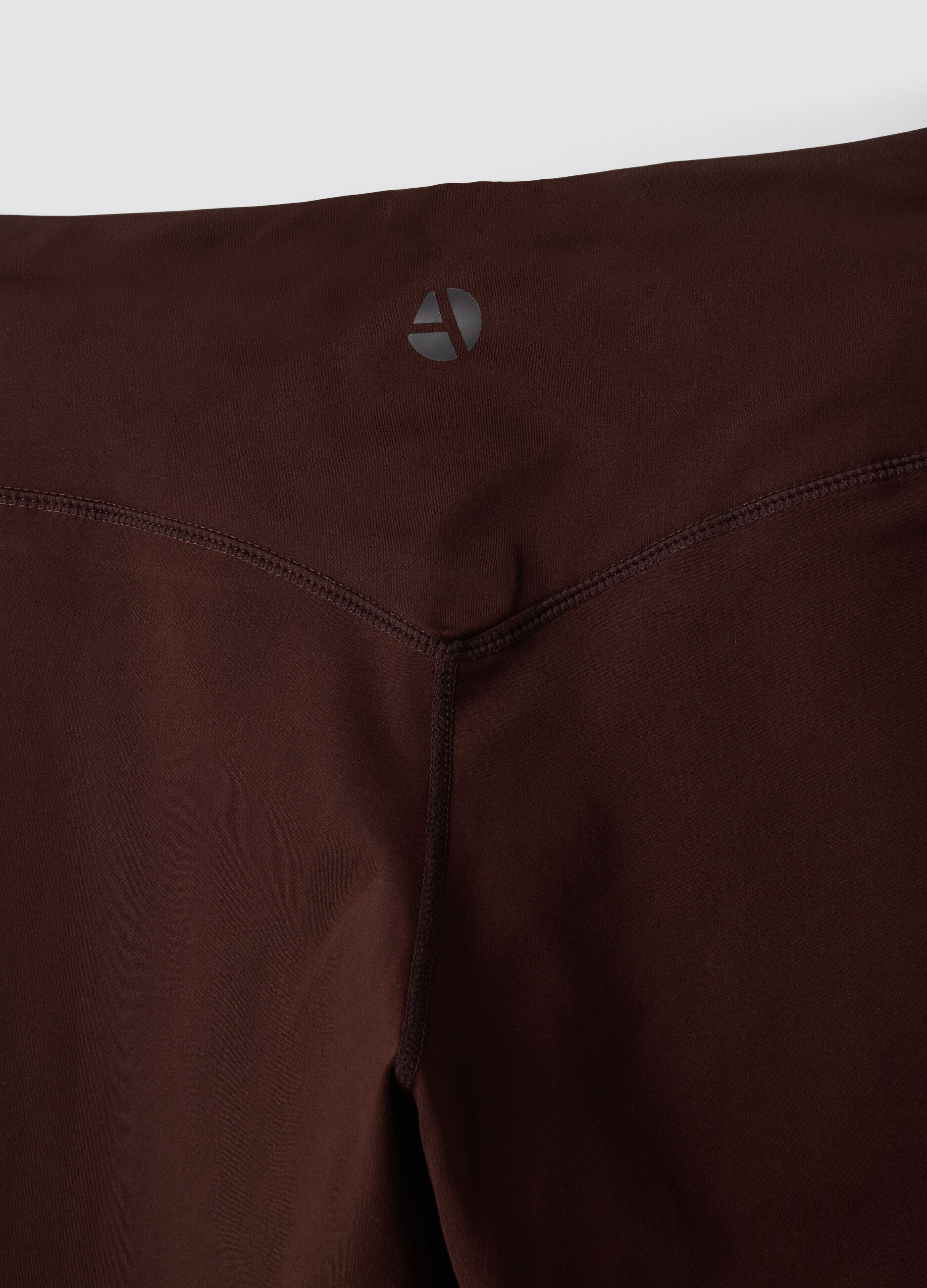 Brown high-waisted breathable stretch leggings ALTAVIA STUDIO