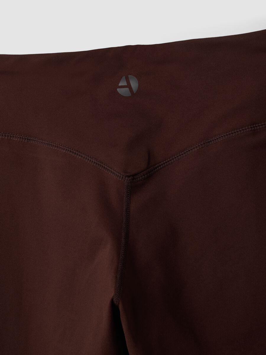 Brown high-waisted breathable stretch leggings ALTAVIA STUDIO_9