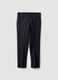 Blue trousers in stretch viscose and wool_2