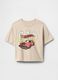 Kids' beige pure cotton T-shirt_0