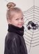 Black ribbed stretch scarf_0