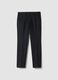 Grey slim-fit stretch twill chino trousers_0