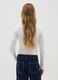 White stretch cotton girl's T-shirt_1