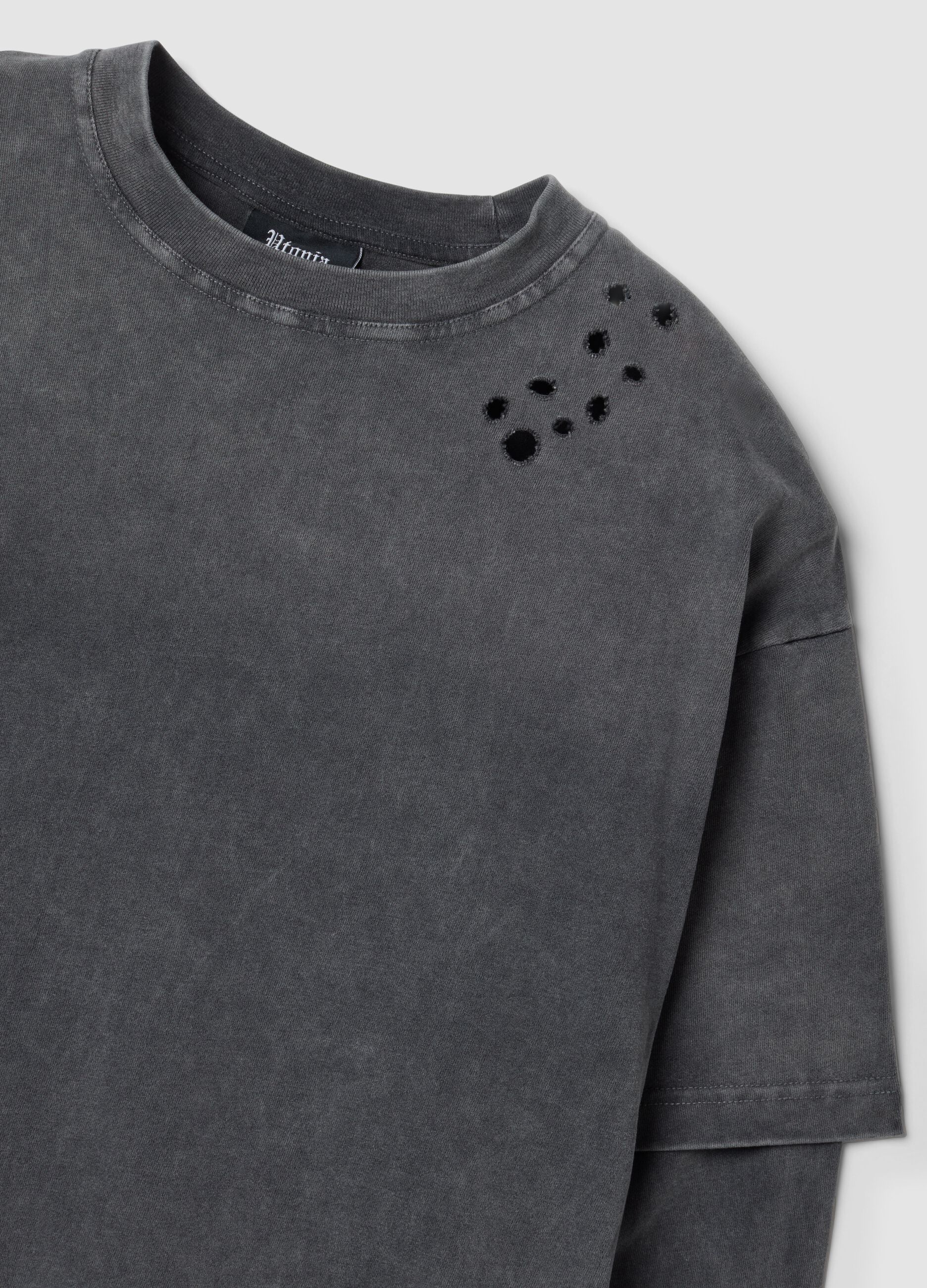 Double Longsleeve Sunfaded Grey