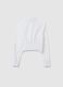 Girls' White Slim Fit Pure Cotton Shirt_4