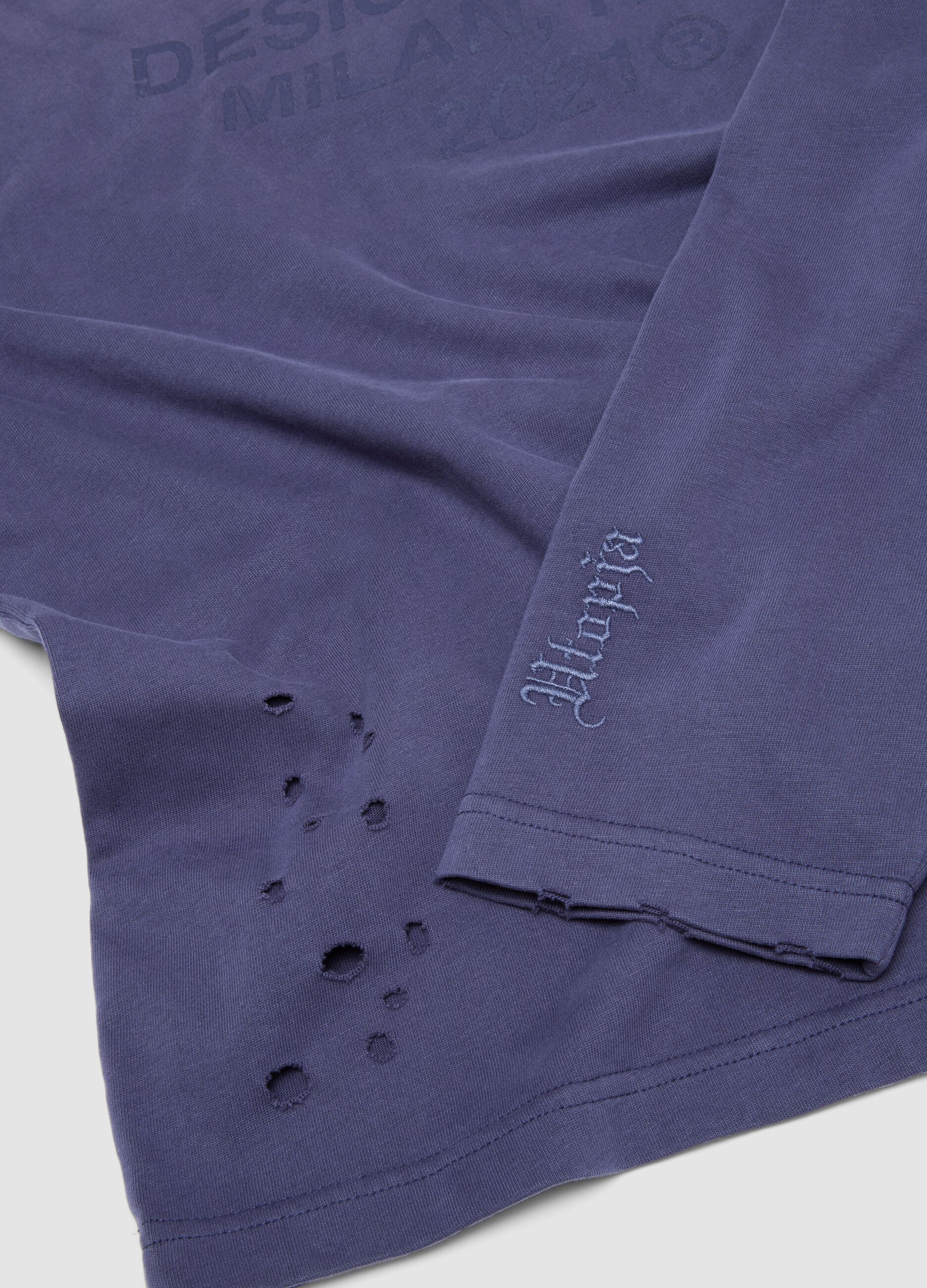 Double Long Sleeve Sunfaded Twilight