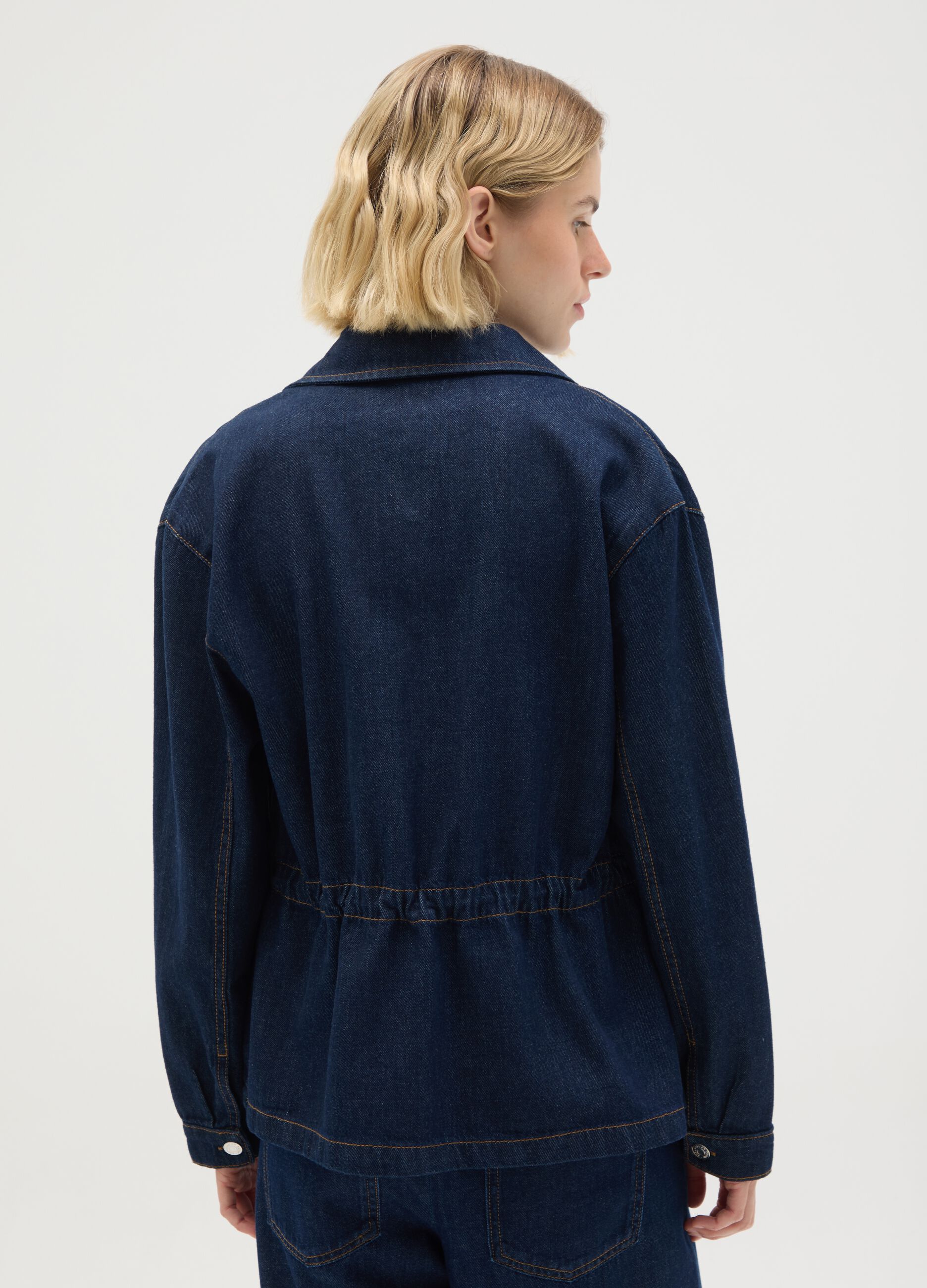 Women's pure cotton denim shirt