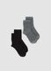 2-pack of grey and black organic cotton-blend socks_0