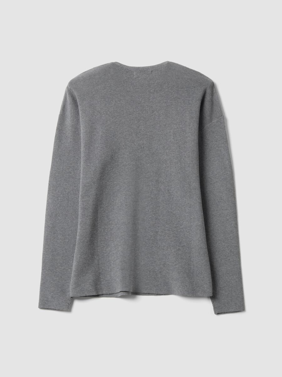 Grey cotton-blend regular-fit Henley top_6