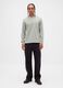 Grey Long Sleeve Cotton T-Shirt_2