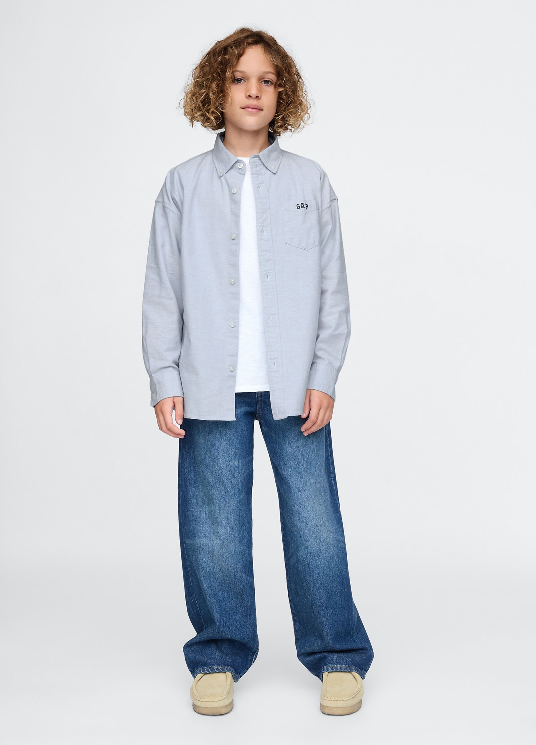 Blue Stretch Cotton Shirt