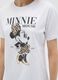 White pure cotton regular fit T-shirt with Minnie print_2
