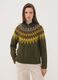 Maglia verde jacquard girocollo_2