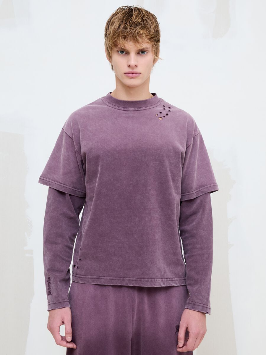 Double Long-Sleeve Sunfaded Burgundy_3