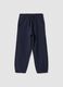 Blue pure cotton jogger trousers_0