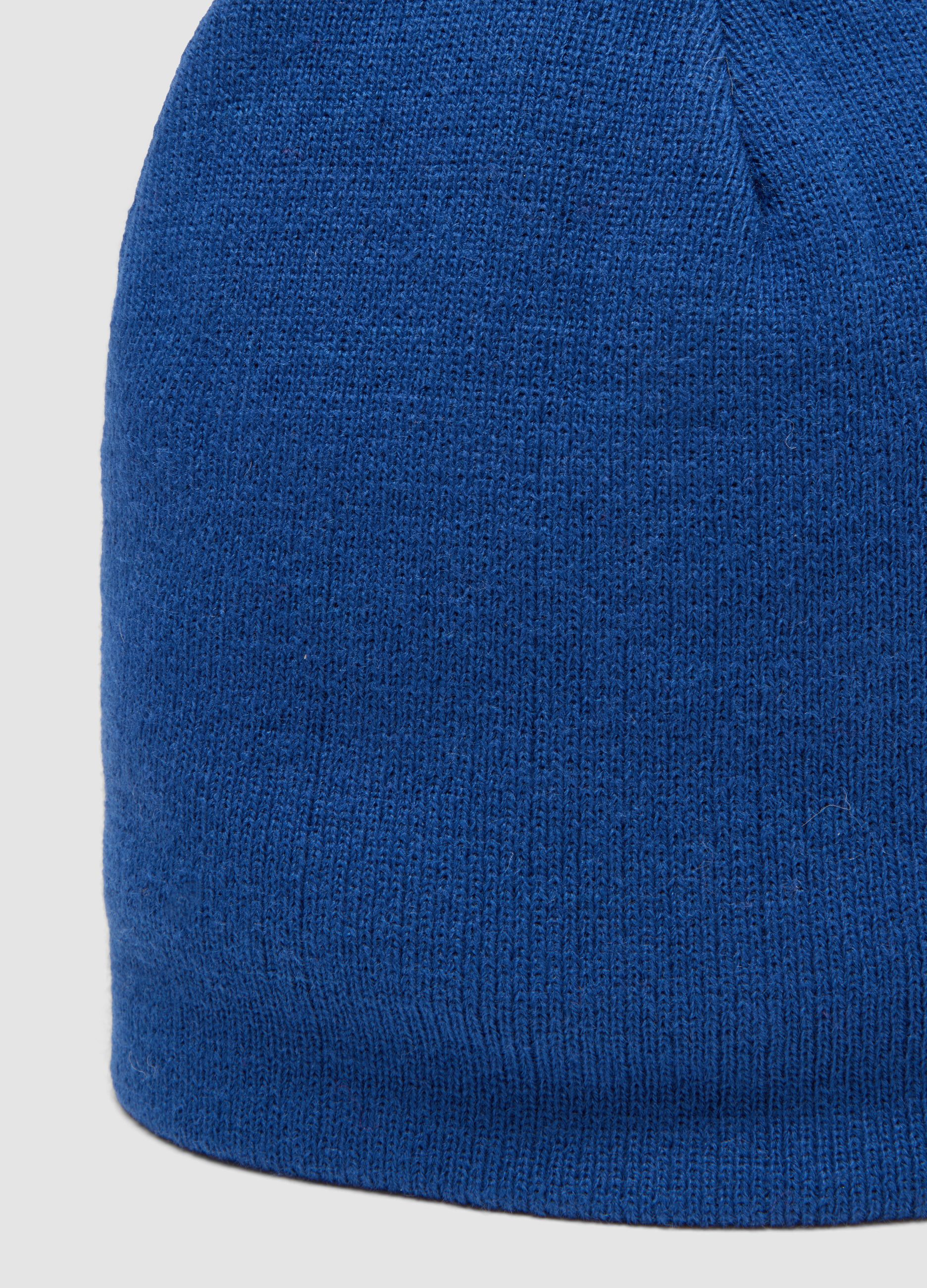 Cappello blu in maglia jersey
