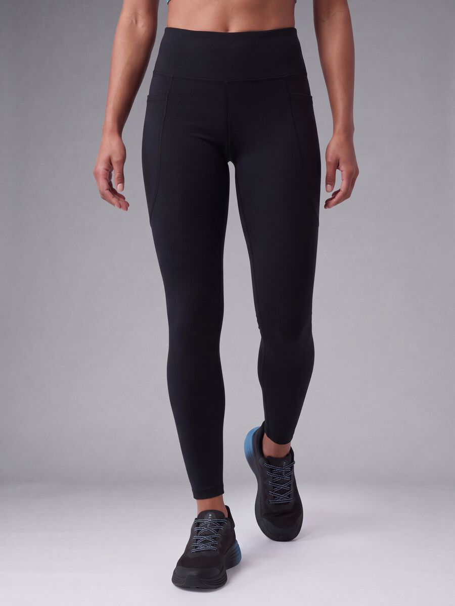 Black stretch-fabric leggings ALTAVIA RUNNING_2