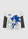Multicolour cotton kids' t-shirt with Sonic, regular fit_0