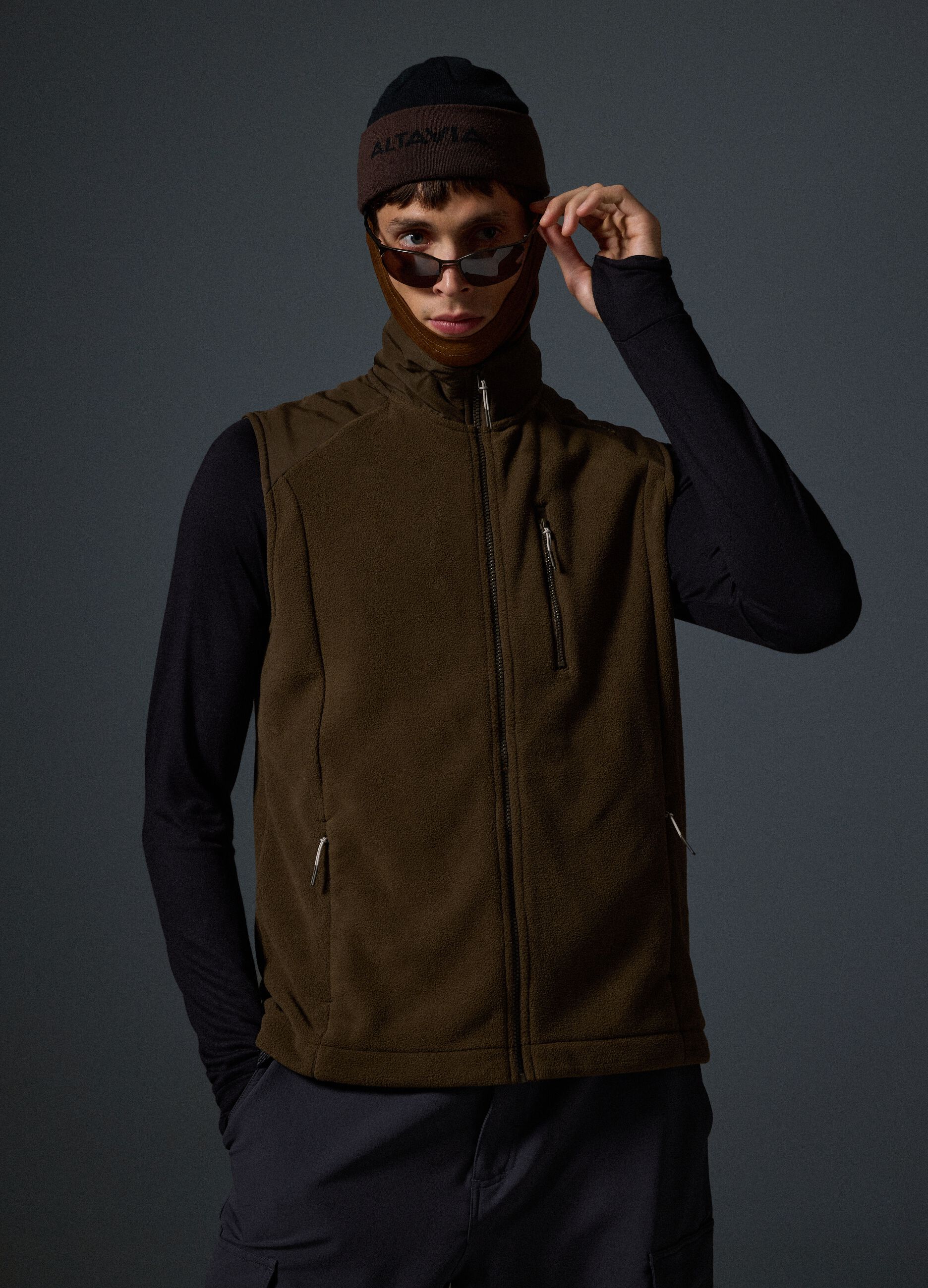 ALTAVIA Full-Zip Fleece Gilet WITH DEBORAH COMPAGNONI