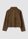 Brown regular-fit shacket with patch pockets_6