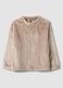 Taupe-grey embroidered regular-fit pyjama top_0