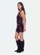 Brown sequin stretch-fabric dress_1