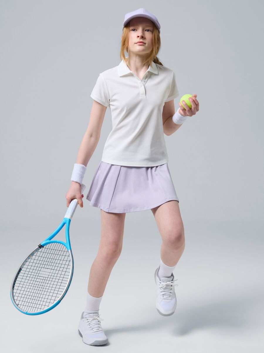 ALTAVIA COURT purple sports skirt in stretch technical fabric_0