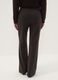 Pantaloni marroni in viscosa elasticizzata straight fit_2