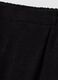 Black ribbed stretch-fabric trousers, regular fit_1