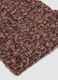 Brown ribbed knit beanie in stretch wool_1