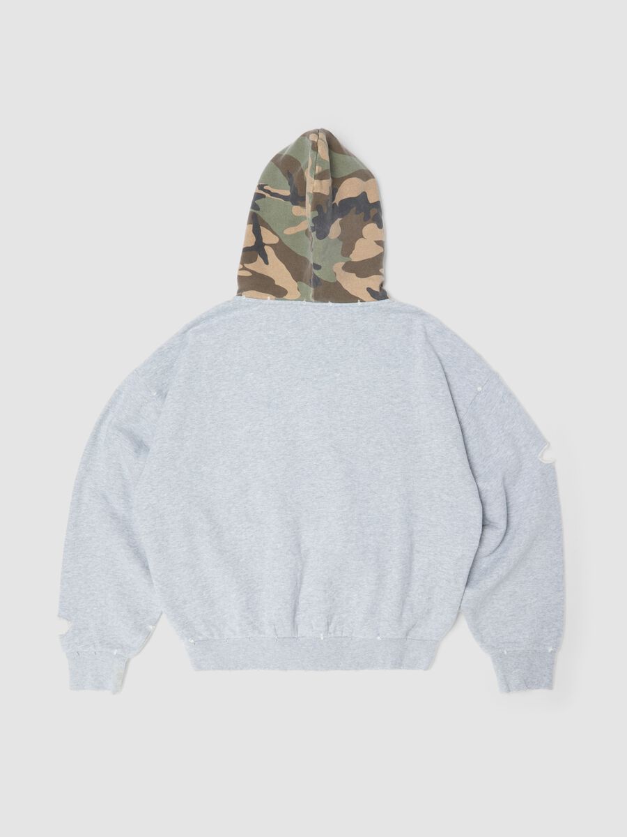 Full-Zip Hoodie in Sunfaded Grey & Camo_6