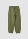 Pantaloni jogger verdi in puro cotone organico_1