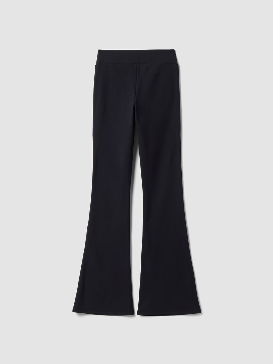 Black flared stretch trousers ALTAVIA STUDIO_5