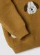 Maglione marrone girocollo jacquard con cagnolini_3