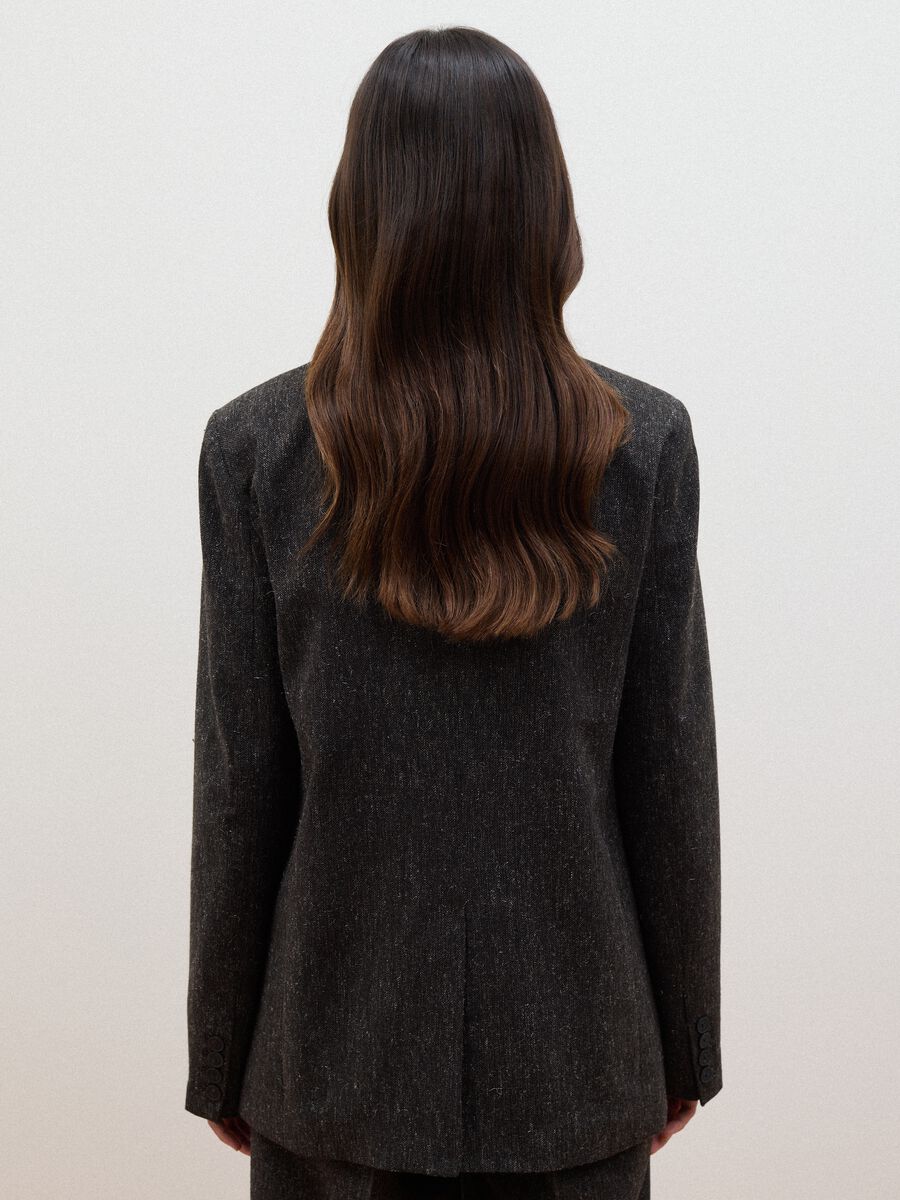 Brown wool and viscose-blend blazer_3