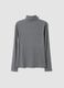 Grey stretch viscose crew-neck jumper, regular fit_2