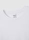 White pure cotton regular fit t-shirt_5