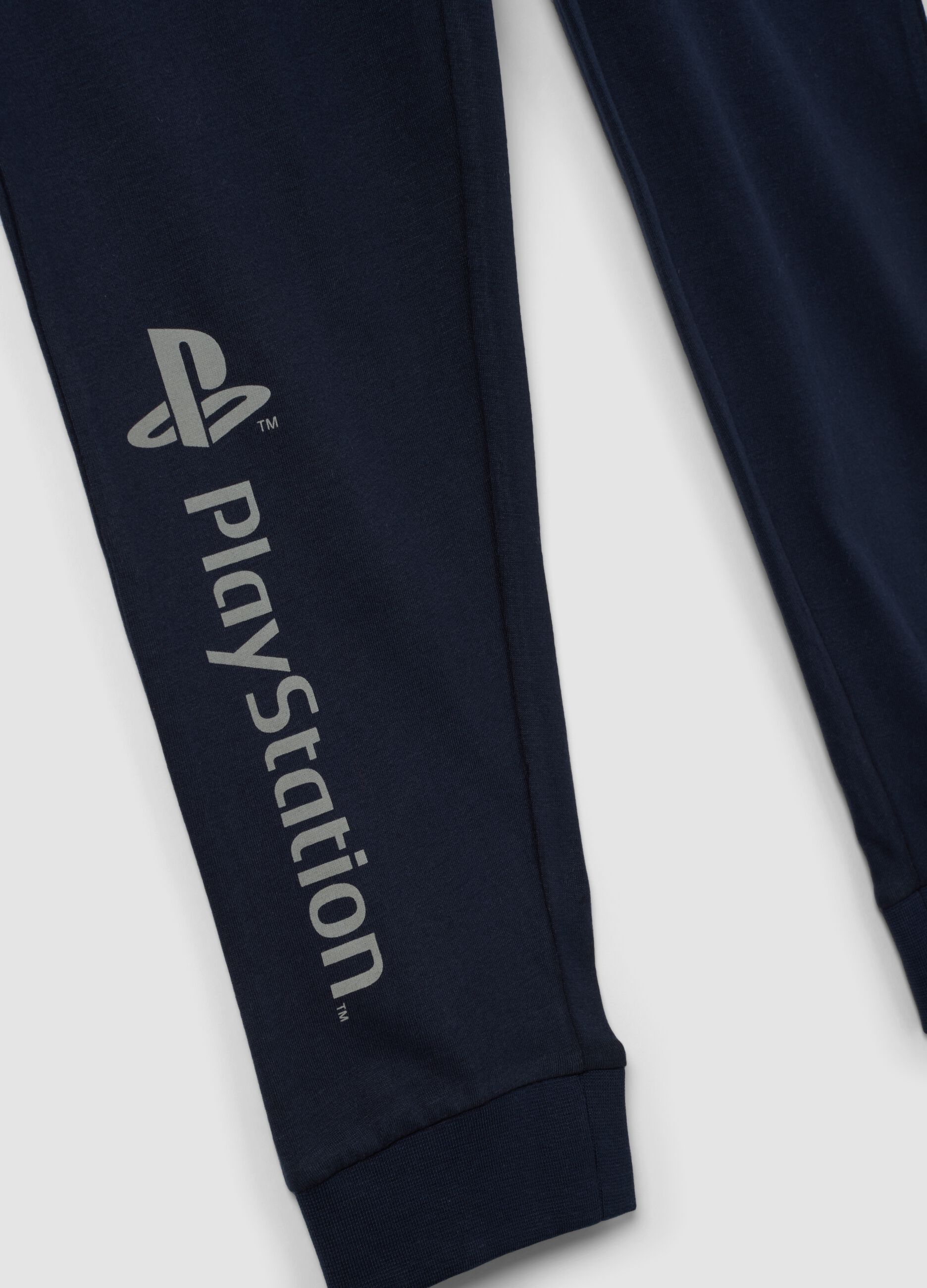 Blue organic cotton PlayStation print pyjamas