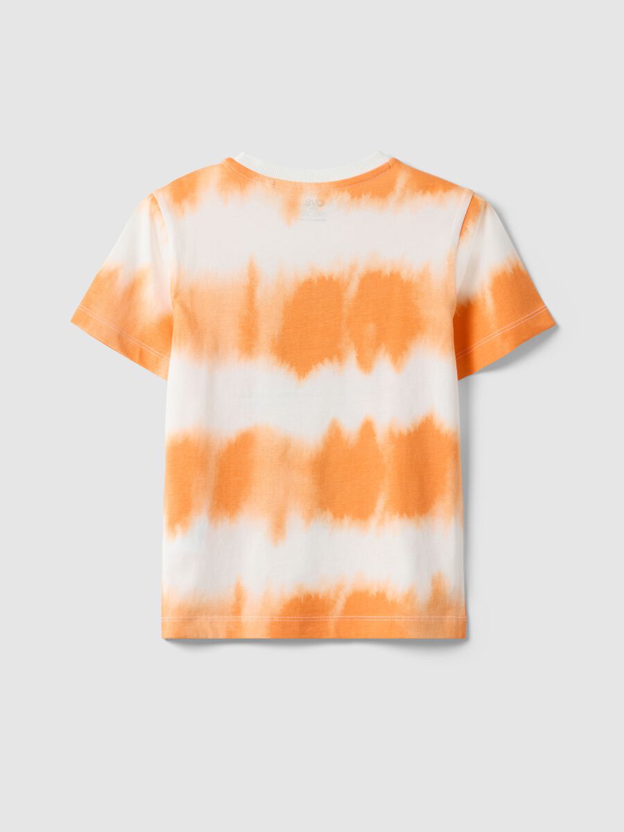 Multicoloured pure cotton tie-dye t-shirt for boys_1