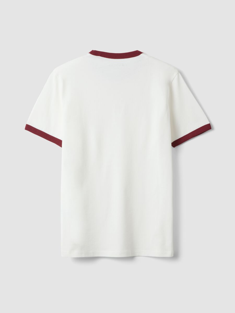 White pure cotton fitted crew-neck T-shirt_6