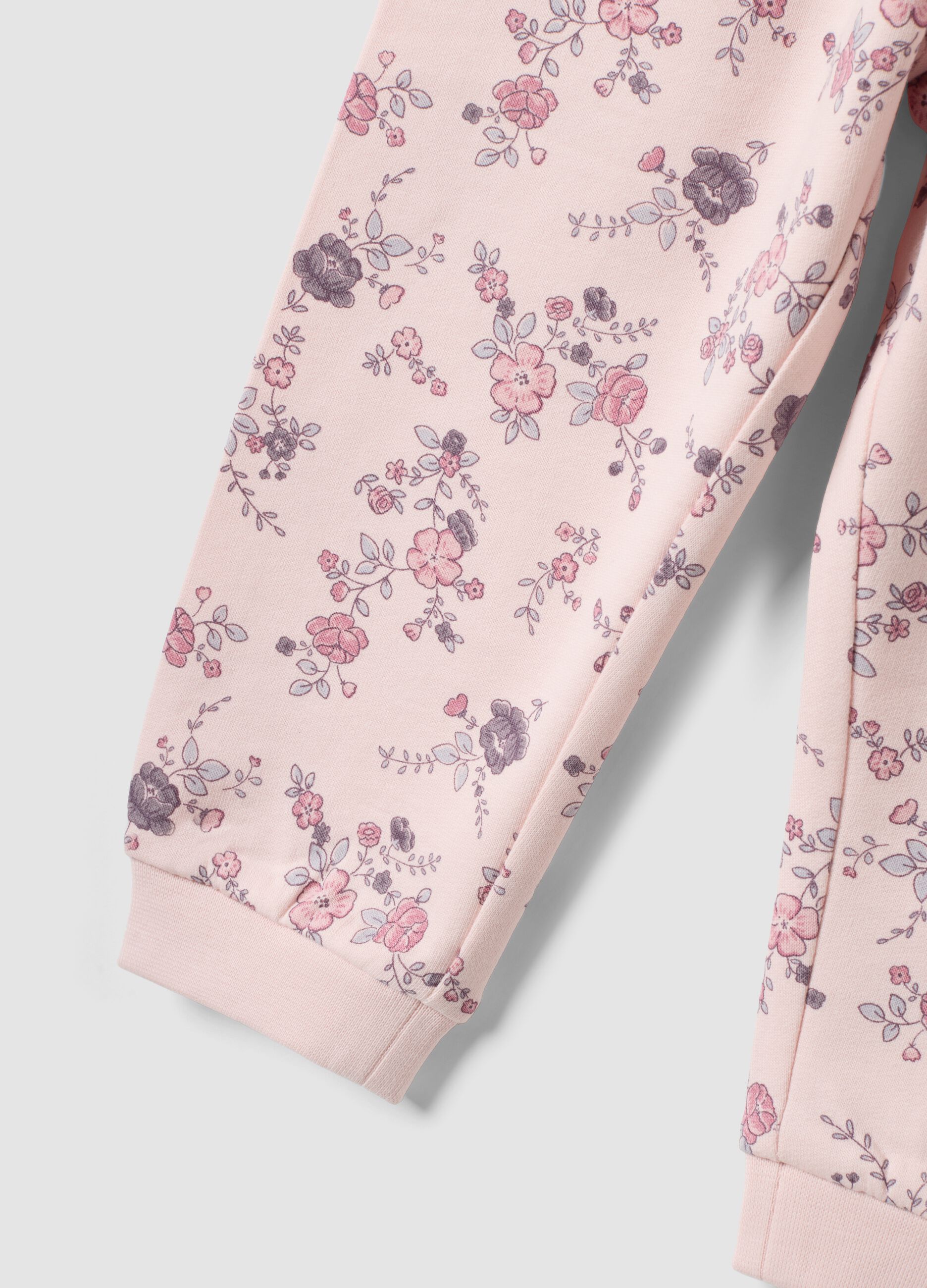 Pink pure organic cotton pyjamas with bunny print