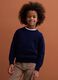 Blue pure wool long-sleeve jumper, regular fit_1