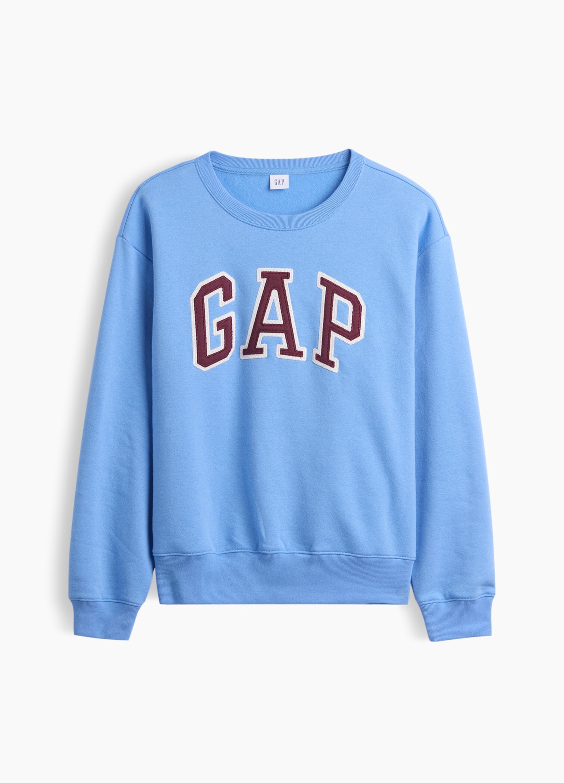 Light blue cotton-blend crewneck sweatshirt with GAP logo