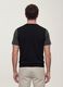 Black viscose-blend waistcoat with deep V-neck, regular fit_3